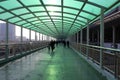 Covered bridge of high speed train station