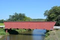 Covered Bridge in Madison County Iowa Royalty Free Stock Photo