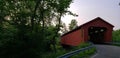 covered bridge in OniO Royalty Free Stock Photo