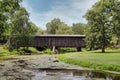 Cedarburg, Wisconsin Covered Bridge Royalty Free Stock Photo