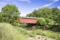 Covered Bridge Over Little Muskingum Royalty Free Stock Photo