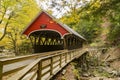 Covered bridge over Pemigewasset River