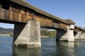 Covered bridge over the Rhine