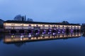 Covered bridge in Petite-France, Strasbourg Royalty Free Stock Photo