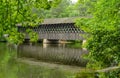 Covered Bridge in Stone Mountain State Park Royalty Free Stock Photo