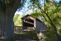 Covered Bridge Thornapple Royalty Free Stock Photo