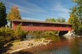 Covered bridge in Vermont. Royalty Free Stock Photo