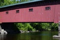 Covered Bridge in Vermont Royalty Free Stock Photo