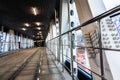 covered city crosswalk. Corridor interior of pedestrian runaway tunnel Royalty Free Stock Photo