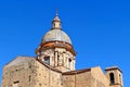 Beautiful baroque dome of the Church of Carmine Maggiore in the capital of Sicily, Italy Royalty Free Stock Photo