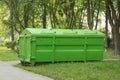 Covered container for construction and household waste Royalty Free Stock Photo