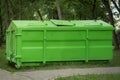 Covered container for construction and household waste Royalty Free Stock Photo