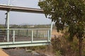 Covered Deck On River Bank