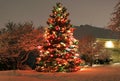 Christmas and New Year outdoor decoration background Royalty Free Stock Photo