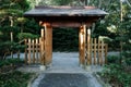 Covered Gate Entrance to Asian Garden