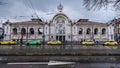 Covered market in Sofia, Bulgaria with huge hall and shops