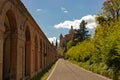 covered passage to the sanctuary Santuario Madonna di San Luca in Bologna