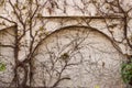 The covered porch of one of the buildings in Poland Royalty Free Stock Photo