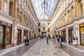 Covered shopping gallery at the famous Odessa market Privoz