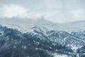 Covered with snow Caucasus mountain Royalty Free Stock Photo