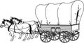 Covered Wagon Illustration