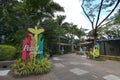 Parrot Paradise at Singapore`s Jurong Bird Park houses South American species such as the endangered blue-throated macaw