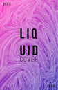 Covers design with abstract fluid shapes. Liquid color backgrounds collection. Templates for brochures, posters, banners and cards Royalty Free Stock Photo