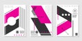 Covers templates set with trendy geometric patterns