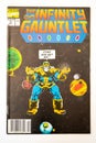 Covers of vintage Marvel Infinity Gauntlet comic