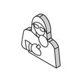 covert operations isometric icon vector illustration