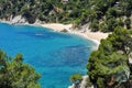 Coves of Cala Llorell in Tossa de Mar, Spain