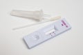 Covid-19 Ag home self-test kit on a white background