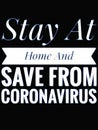 Covid 19 alert stay home and save from coronavirus image