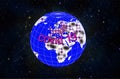 Covid 19 all around the globe Royalty Free Stock Photo