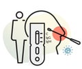 COVID-19 - Antigen Testing Methods - Illustration