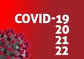 Covid -19 ,20,21,22 banner coronavirus covid-19