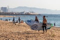 COVID-19: Beaches in Barcelona, Spain partially reopen for sports activities