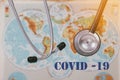 Covid-19 concept image. Epidemics outbreak Royalty Free Stock Photo