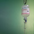 Covid-19 concept, Providing treatment for IV infusion in hospitals.