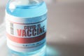 Covid-19 Corona Virus 2019-ncov vaccine vials medicine drug bottles and syringes Royalty Free Stock Photo