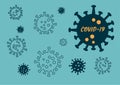 Covid-19 or Corona Virus Outtbreak Background Royalty Free Stock Photo