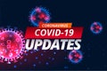 Covid-19 corona virus updates news banner design