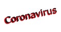 COVID-19 Coronavirus alert header banner red vector eps Royalty Free Stock Photo