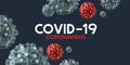 Covid-19 Coronavirus Background And Text Royalty Free Stock Photo