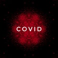 Covid 19 Coronavirus Black Red Abstract Background