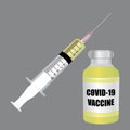 Covid-19 Coronavirus cure vaccine. vector illustration.