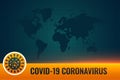 Covid19 coronavirus lower third background with text space