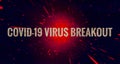 Covid-19 Outbreak Header Illustration Royalty Free Stock Photo