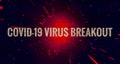 Covid-19 Outbreak Header Illustration Royalty Free Stock Photo