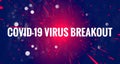 Covid-19 Coronavirus Outbreak Header Illustration Royalty Free Stock Photo